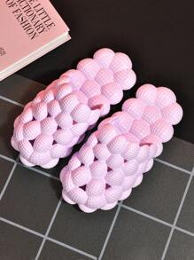 Bubble Slippers, Bubble Skateboard Fun Massage Slippers, Women&#39;S Lychee Anti-Slip Slippers, Anti-Slip SPA Slippers, Soft Pillow Decompression Skateboard, Neutral Style