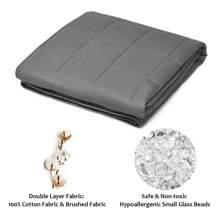 Weighted Blankets 100% Cotton W/ Glass Beads Multiple Weights Available - 金色 - 查看 2