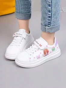 Girls Fashion Casual Sneakers For Kids, Non-Slip, American Style, Fashionable, Autumn