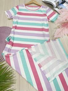 Stretch Viscose Lycra Fabric Dress With Deep Slit Pocket - màu xanh lá - Xem 3