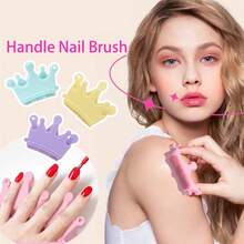 Cepillo de limpieza para el cuidado de las uñas - Herramienta de limpieza de uñas, elimina los residuos de polvo de las uñas sin dañarlas, se puede usar solo o combinado como un soporte para bolígrafos de puntos de arte de uñas