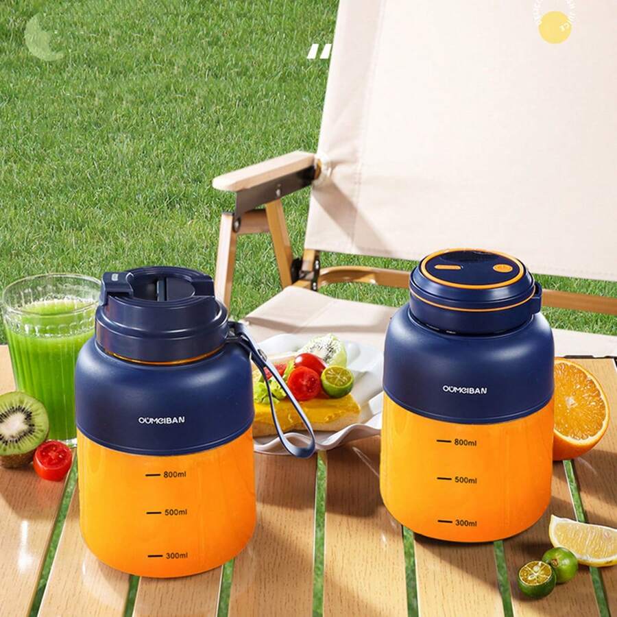 800ml Portable Juicer Blender, Wireless Electric Fruit Juice Maker With
