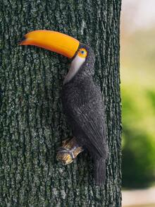 1 mô hình chim mỏ sừng sống động như thật, đồ trang trí treo sân vườn, thích hợp làm quà tặng mang lại may mắn, trang trí phòng, đồ trang trí Giáng sinh, trang trí phòng ngủ - Nhiều màu - Xem 4