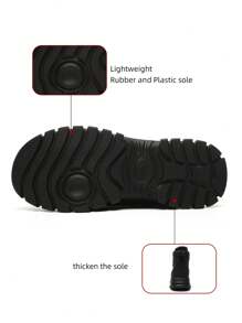 Men's Lightweight Steel Toe Shoes, Industrial Safety Boots With Puncture-proof And Water Resistant Features