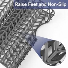 26"X14" Silicone Sink Protector Mat - Sink Protector Mats For Kitchen Sinks, Rear Drain Kitchen Sink Grate Accessory, Heat-Resistant Non-Slip, Farm House Stainless Steel Ceramic Sink Bottom Sink Mat