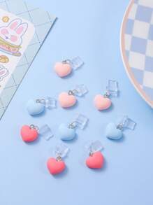 1pc Resin Heart Anti-Dust Plug Compatible With Iphone, Android, Type-C Port, Cute Decoration