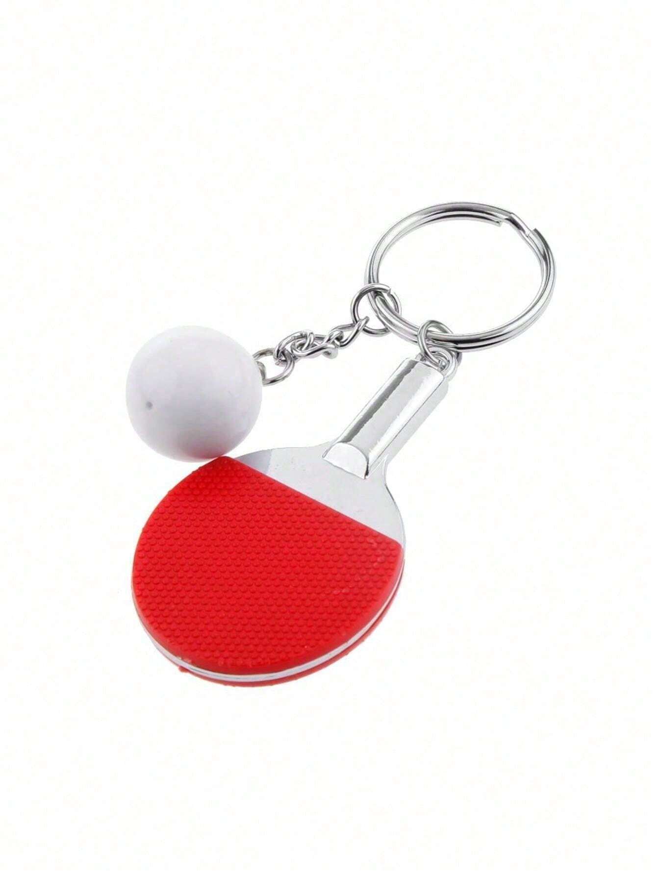 1pc Creative Cute Mini Table Tennis Racket Keychain Paddle Ping Pong