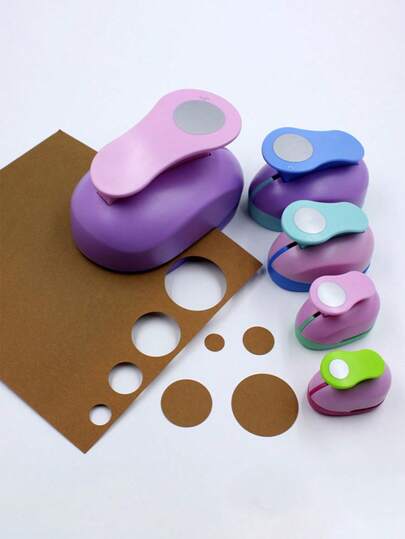 8/16/25/38/50mm Random Color Circle Punch DIY Embossing Punches Scrapbooking Machine Paper Cutting Hole Punch Rounder Cutter