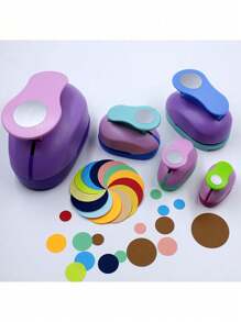 8/16/25/38/50mm Random Color Circle Punch DIY Embossing Punches Scrapbooking Machine Paper Cutting Hole Punch Rounder Cutter - Multicolor - View 3