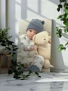 1 件定制海报波西米亚风格帆布画，在帆布上打印照片油画墙壁艺术，生日礼物，婴儿房装饰，儿童照片，儿童房装饰，男孩/女孩礼物，客厅/卧室家居装饰，裱框，/母亲节礼物婴儿淋浴家庭装饰礼物冬夜礼物返校冬季礼物创意男孩女孩情人节，多功能，装饰性，字母，时尚，现代，多彩，卡哇伊，可爱，可爱，休闲，定制，个性化，独特，定制，儿子，女儿 - 客製化照片 - 查看 6