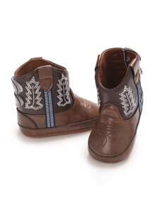 New 0-1 Yrs Infant Boots, Spring Autumn PU Leather Soft Sole Infant Footwear
