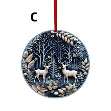 1 cái đĩa xanh hình người tuyết, hươu, cây trang trí bằng acrylic, màu dây ngẫu nhiên, trang trí nhà cửa, trang trí phòng, trang trí tường - Nhiều màu - Xem 5