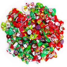 15 件随机颜色圣诞老人和雪人宠物头花带松紧带，圣诞宠物配件 - 彩色 - 查看 3