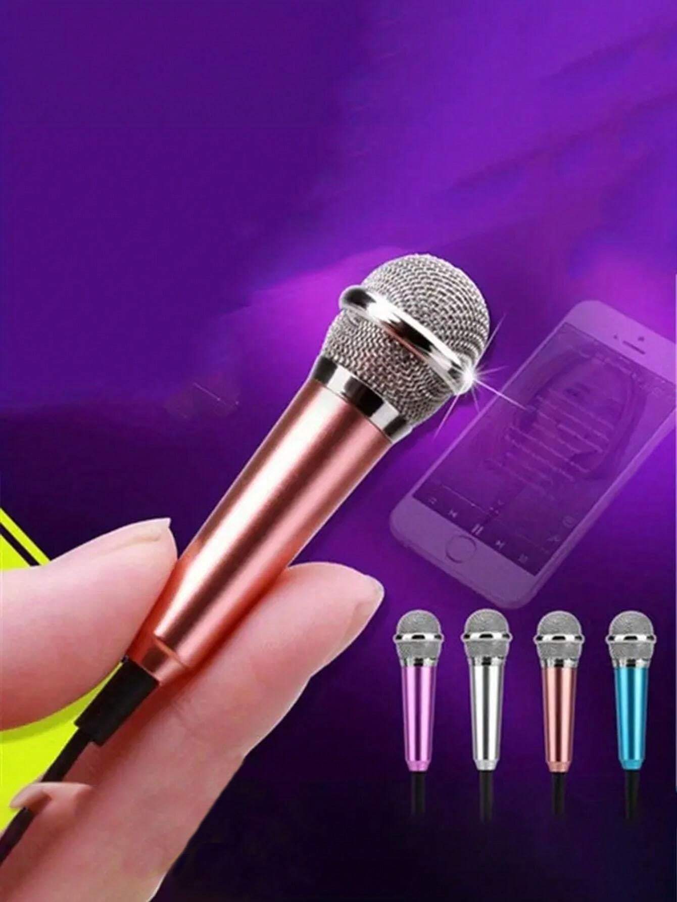 1pc Mini Portable Microphone For Voice/Instrument Recording, Suitable