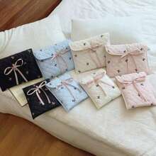 1PC Ballet-Style Pink Bow Fluffy Laptop Tablet Bag - Multicolor - View 11