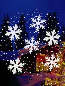 1 đèn chiếu hình bông tuyết, quà tặng Giáng sinh, đèn chiếu sáng ngày lễ cho tiệc, tụ họp tại nhà, trang trí tiệc sinh nhật, không khí phòng ngủ & phòng khách, quà tặng ngày lễ thiết yếu, trang trí phòng trang trí Giáng sinh đèn Giáng sinh trang trí phòng ngủ trang trí nhà trang trí tiệc lễ hội ngày lễ quà tặng giáng sinh lễ tạ ơn trang trí cây thông Noel đồ trang trí - trắng - Xem 10