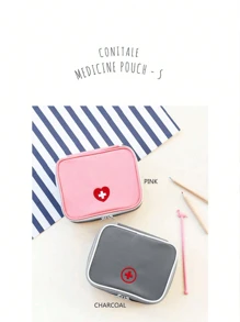 Mini Outdoor First Aid Kit Bag, Nylon Medical Storage Bag, Travel Portable Medicine Organizer Emergency Kit First Aid Kits, Double Zippers Handy Pills Pocket For Travel Home Medicine Bag Medicine Storage Bag Medicine Organizer First Aid Kit First Aid Bag Travel Accessories Travel Organizer Travel Essentials Travel Stuff Travelling Bag College Vacation Cruise Summer Holiday Essentials For Outdoor Camping Hiking Hunting