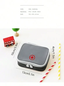 Mini Outdoor First Aid Kit Bag, Nylon Medical Storage Bag, Travel Portable Medicine Organizer Emergency Kit First Aid Kits, Double Zippers Handy Pills Pocket For Travel Home Medicine Bag Medicine Storage Bag Medicine Organizer First Aid Kit First Aid Bag Travel Accessories Travel Organizer Travel Essentials Travel Stuff Travelling Bag College Vacation Cruise Summer Holiday Essentials For Outdoor Camping Hiking Hunting