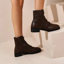 Nowe 2024 Vintage Chic Casual Fashion Popularne damskie krótkie buty, styl europejski i amerykański