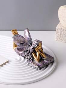 1 Đồ trang trí thiên thần hình sách làm bằng nhựa, đồ trang trí thiên thần đọc sách cho nhà ở, phòng khách, phòng học, kệ sách và sân vườn làm quà tặng tốt nhất cho ngày lễ tình nhân, sinh nhật, tốt nghiệp - Nhiều màu - Xem 15