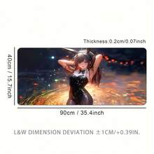 1 miếng lót chuột chơi game Gunny Girl Anime dễ thương và ngọt ngào, miếng lót chuột chơi game lớn, nhiều kích cỡ, bàn phím, thảm cao su chống trượt, phụ kiện bàn làm việc văn phòng, miếng lót bàn phím cho trường học, quà tặng gia đình cho bạn bè và gia đình - nhiều màu - Xem 12