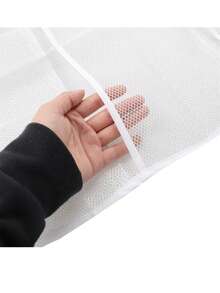 白色浴室淋浴悬挂收纳袋，适用于浴室配件 - 白色 - 查看 8