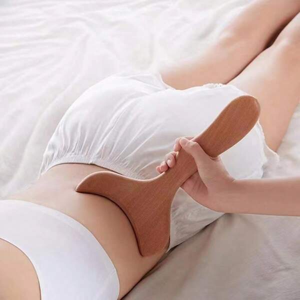 Herramienta de madera con forma de cola de pez para masaje, masaje de todo el Body y músculos, multifuncional para diferentes partes del Body, apta para uso doméstico