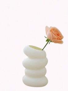 1 件装花卉和植物的白色塑料花瓶，落地式花瓶，适用于家庭、客厅、卧室、餐桌、阳台、宿舍、办公室、橱柜、壁炉、婚礼、派对、节日装饰 - 白色 - 查看 13