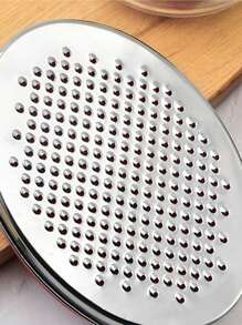 قرارة من الفولاذ المقاوم للصدأ قطعة واحدة، مبشرة زنجبيل ذات وجهين، بشارة جبن متعددة الوظائف، أداة مطبخ لخضراوات والفواكه مع علبة تخزين