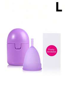 一套A级硅胶月经杯，卫生且可重复使用。