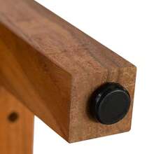 30''/36" Wooden Shower Bench Stool With Storage Shelf Waterproof Bathroom Bench ,Stable Structure, Two Sizes Available - Brown - View 10