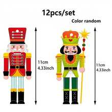 全新圣诞胡桃夹子装饰品，圣诞树挂饰，节日派对和氛围装饰 - 彩色 - 查看 2