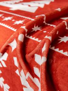 1 chiếc chăn vải nỉ Giáng sinh cho ghế sofa, họa tiết bông tuyết ấm áp cho ghế sofa, vỏ bọc ghế sofa chống trầy xước thân thiện với vật nuôi có thể giặt được, đồ trang trí nhà phù hợp cho ghế sofa kết hợp hình chữ L và ghế sofa 1/2/3/4 chỗ ngồi (bán riêng), quà tặng & đồ trang trí Giáng sinh - Đỏ - Xem 5