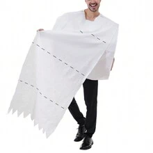 Halloween Cosplay Costume Couple Trick Toilet Paper Role Play Makeup Ball Stage Show Party Outfits