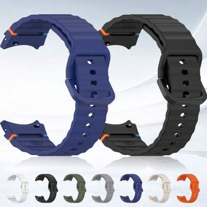 20 毫米硅胶运动表带兼容三星 Galaxy Watch 7 表带 40 毫米 44 毫米，无缝运动表带兼容 Galaxy Watch 7/6/5/4/FE/表带 40 毫米 44 毫米/Galaxy Watch 5 Pro 表带 45 毫米/Galaxy Watch 6/4 经典表带 47 毫米 43 毫米 46 毫米 42 毫米，适用于女士男士硅胶运动表带腕带