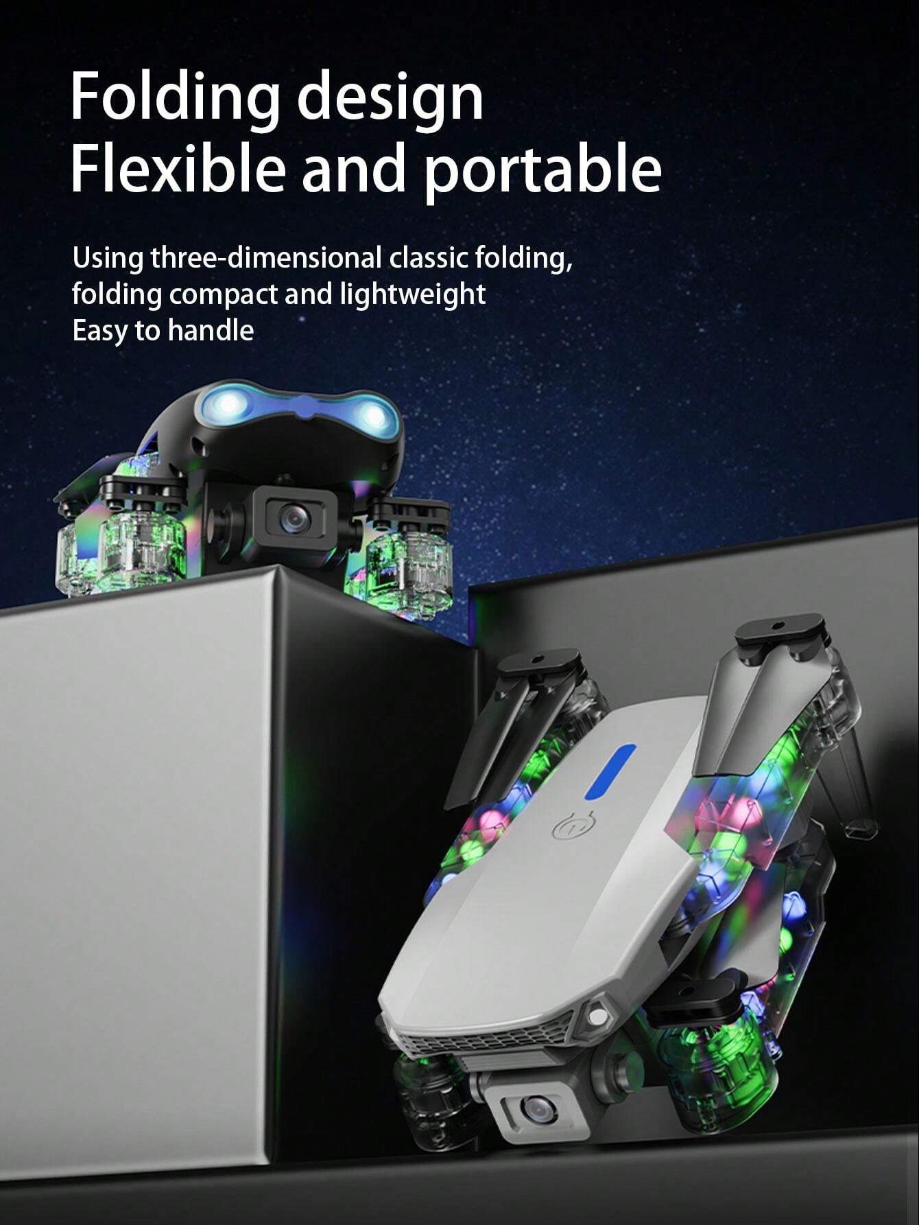 E88D,E99D, Drone, RemoteControlled Lighting, HighDefinition Aerial