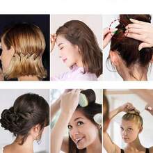 100 个 5.5 厘米黑色单叉发夹 - 黑色 - 查看 3