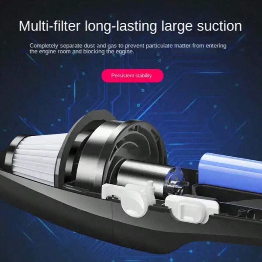 Wired Car Vacuum Cleaner 120W HighPower Handheld Dry Wet Vehicle