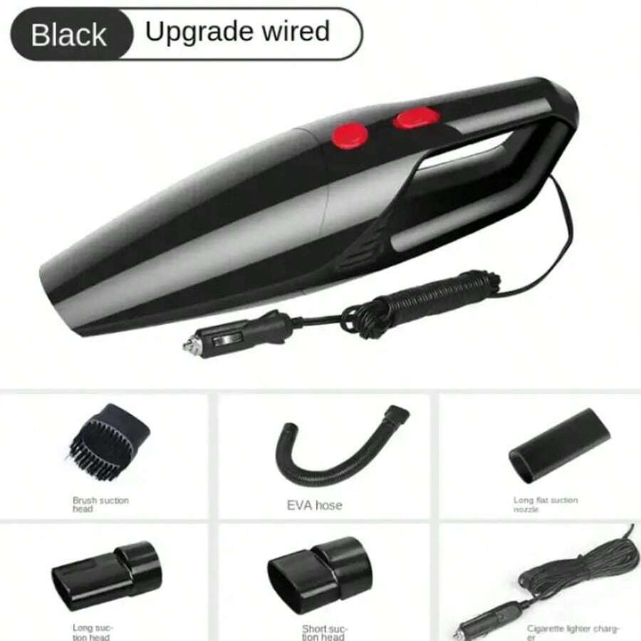 Wired Car Vacuum Cleaner 120W HighPower Handheld Dry Wet Vehicle