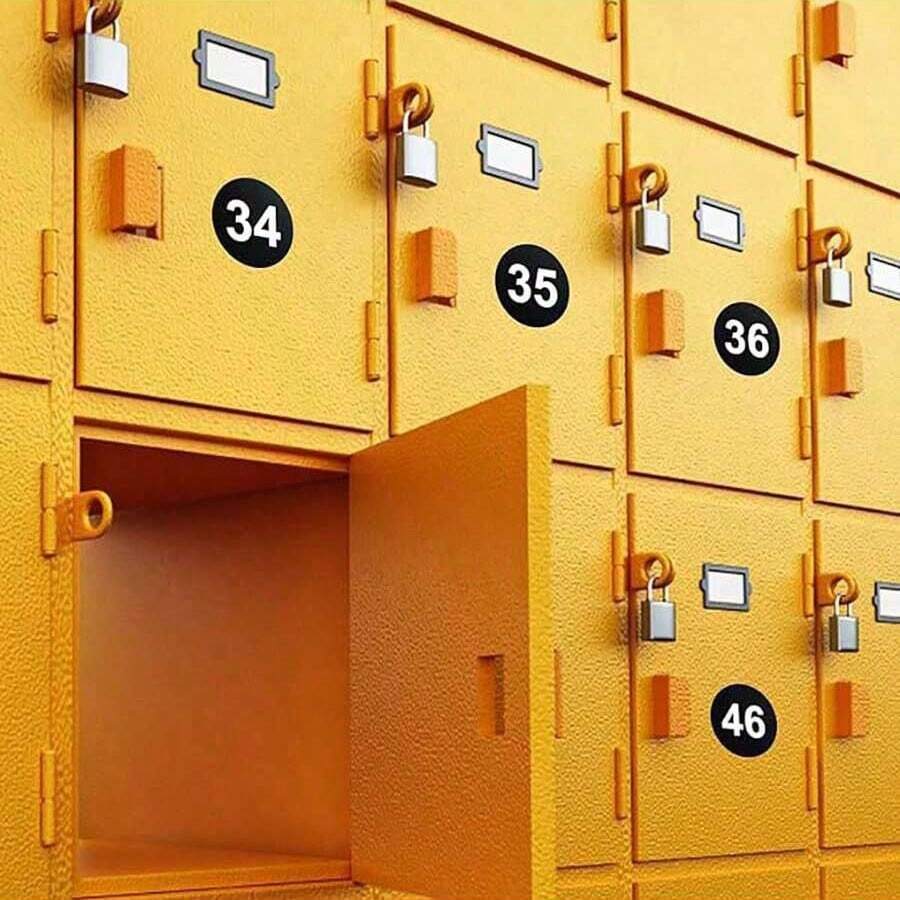 10pcs/Pack 1 To 100 Vinyl Consecutive Number Stickers Small Round