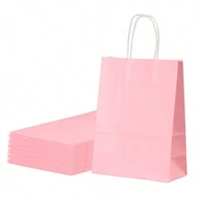 12pcs Multicolor Kraft Paper Gift Bags With Star, Polka Dot And Stripe Patterns - Suitable For Holiday And Party Christmas Gifts Valentine's Day - Multicolor - View 35