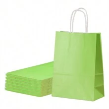 12pcs Multicolor Kraft Paper Gift Bags With Star, Polka Dot And Stripe Patterns - Suitable For Holiday And Party Christmas Gifts Valentine's Day - Multicolor - View 33