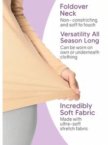 Women's Oh So Soft Plus Size Long Sleeve Turtleneck Top | XL - 7X - 黃色 - 查看 5