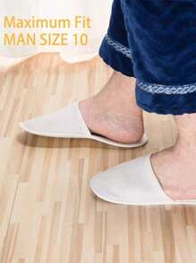 1双婚庆派对酒店客房一次性用品，婚礼英文字母闪亮无纺布拖鞋，圣诞节 - 玫瑰金team bride拖鞋 - 查看 7