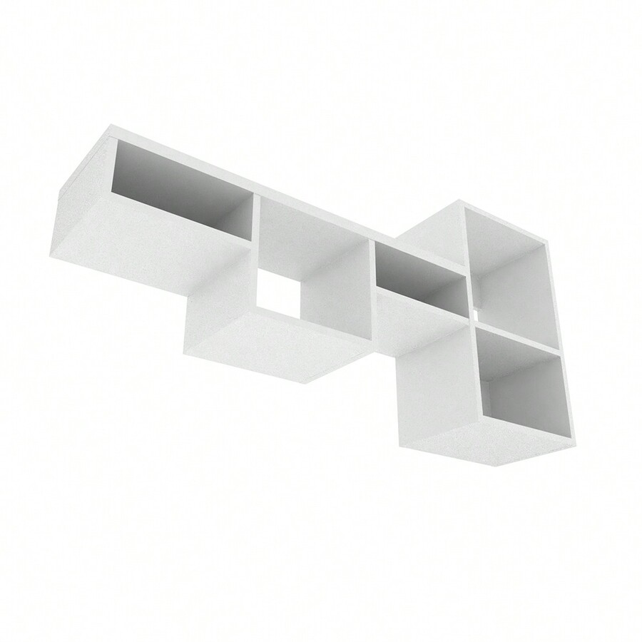 Globe WallMounted Shelf Unit With 5 Shelves, White SHEIN USA