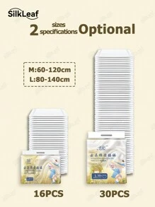 16/30片 卫生巾 夜用卫生巾 大码 透气亲肤 无香精 适用于月经期 产后 轻度尿失禁 吸水内裤 护臀裤 夜用护臀裤 - 白色 - 查看 5