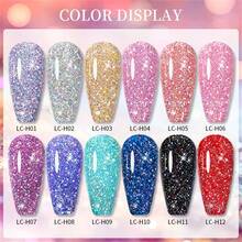 LILYCUTE 7ML Sơn gel móng tay lấp lánh hiệu ứng lấp lánh nhiều màu sắc lâu trôi ngâm nghệ thuật làm móng Gel Varnish - Nhiều màu - Xem 2