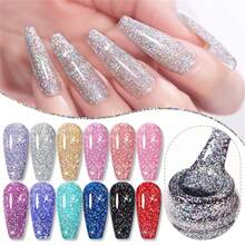 LILYCUTE 7ML Sơn gel móng tay lấp lánh hiệu ứng lấp lánh nhiều màu sắc lâu trôi ngâm nghệ thuật làm móng Gel Varnish - Nhiều màu - Xem 10