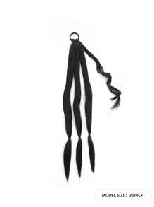 DIY Ponytail Extensions Synthetic Boxing Braids Ponytail Hair Rope For Women High Temperature Fiber Black Brown Ponytail - Multicolor - View 18