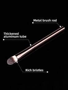 1 件/2 件面部遮瑕刷，化妆刷，适用于 BB 霜/粉底涂抹，均匀混合，不吸收产品 - 棕色 - 查看 4